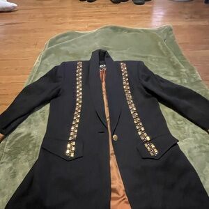 Criscione New York Embellished Black Blazer  Size S
